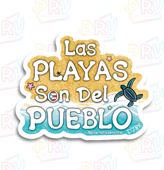 Las Playas Son Del PUEBLO (Sticker)