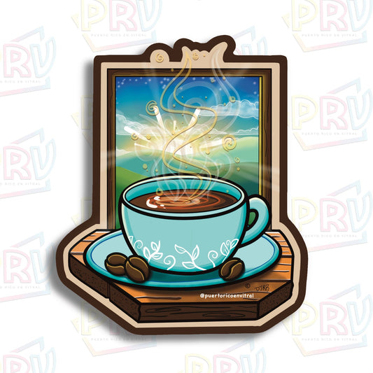 Café Mañanero (Sticker)