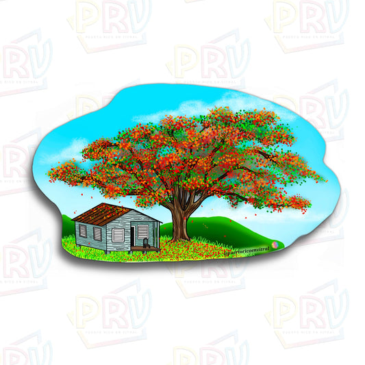 Casita Tipica de Campo (Sticker)